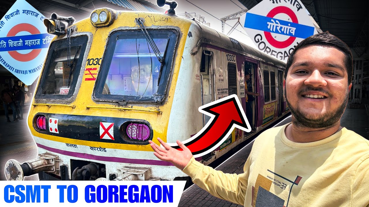 Csmt-Goregaon Local Train Journey 🚂 | Mumbai’s Harbour Line Train Journey 