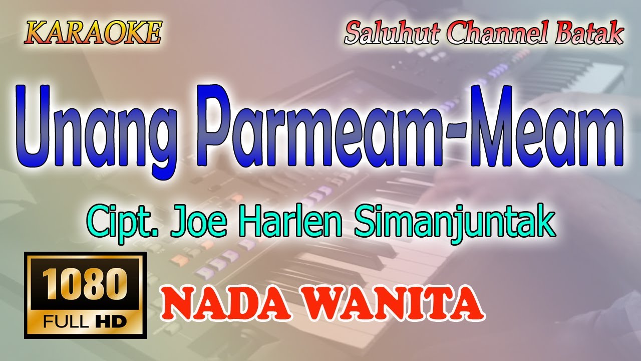 UNANG PARMEAM MEAM ll KARAOKE BATAK ll JOEL SIMORANGKIR ll NADA WANITA C# MINOR