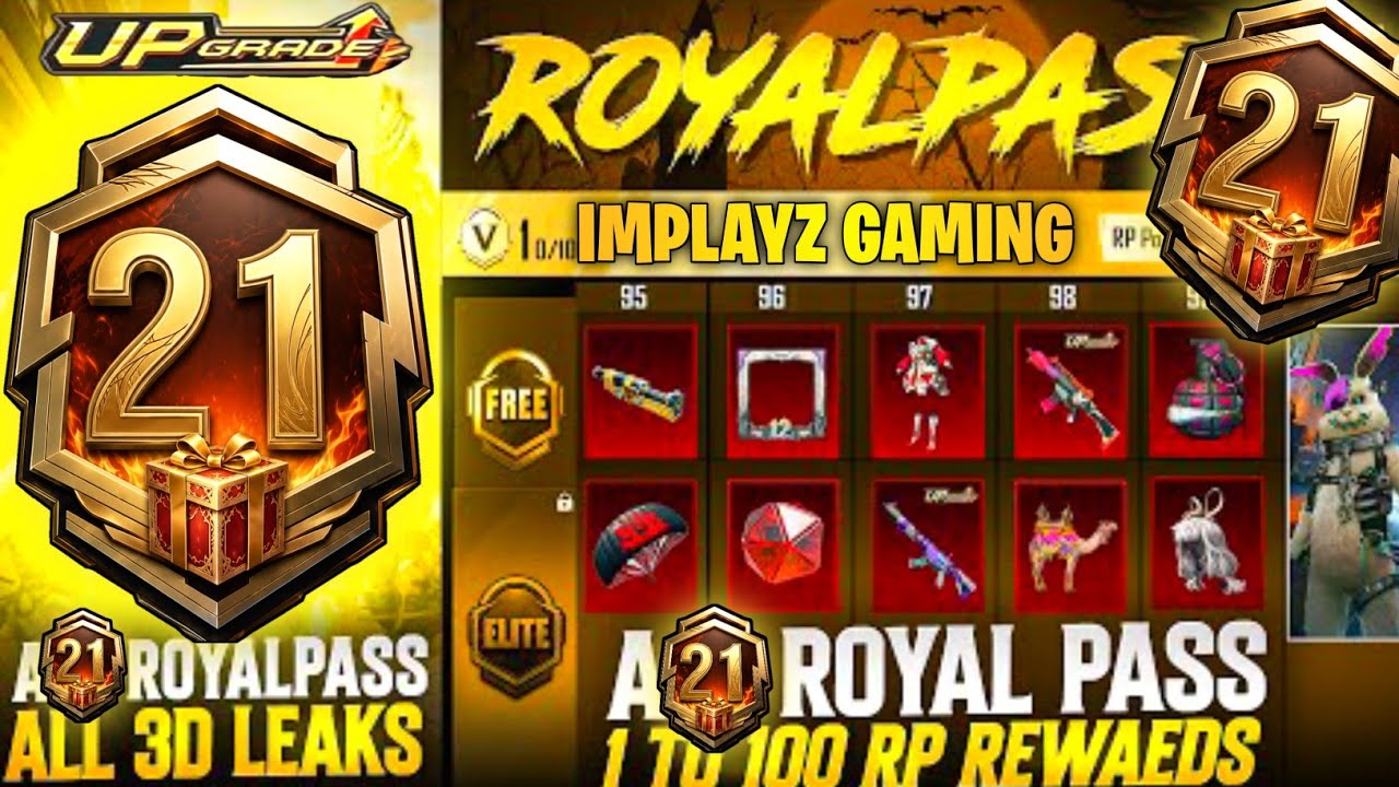 🔴😱 A21 Royal Pass Leaks | New Upgradable Skin 😱 | 100RP Outfit | 😲 All Gun Skins | 1 TO 100 RP 😲 ...