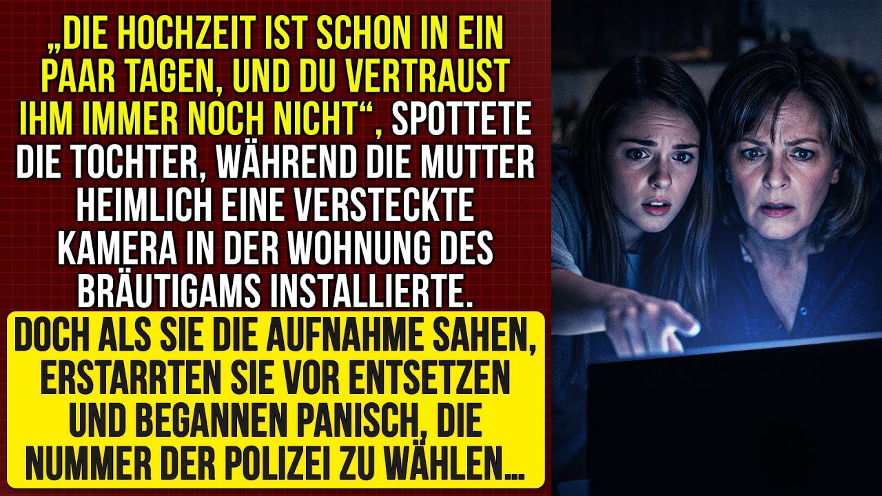 Vor der Hochzeit brachte die Mutter heimlich eine Kamera an und sah etwas Entsetzliches …