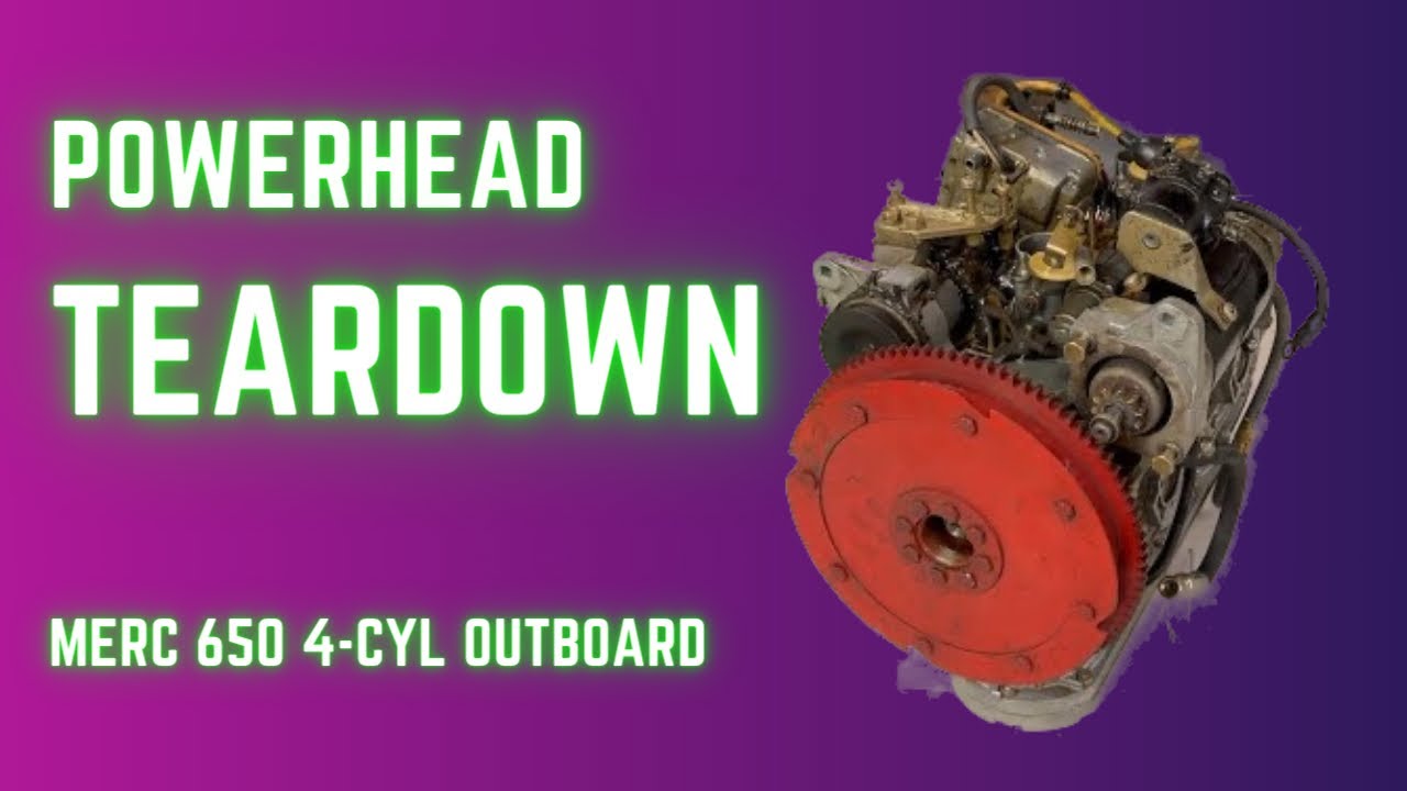 Merc 650 Outboard Powerhead Teardown
