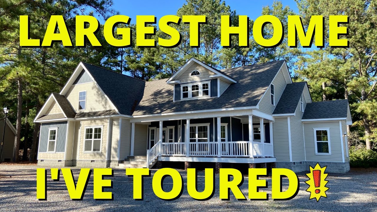 LARGEST HOME I'VE EVER TOURED!! Everything is "SUPERSIZED" on this house! New Modular Home Tour