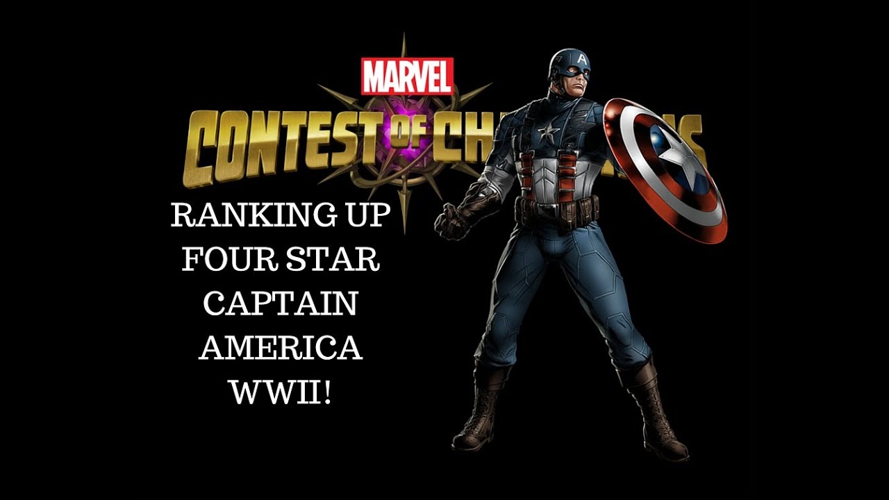 Marvel: Contest of Champions - RANKING UP FOUR STAR CAPTAIN AMERICA WWII!