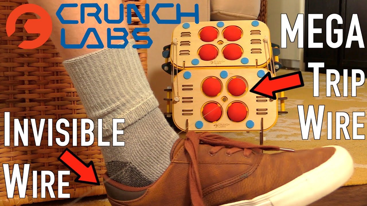 FIRST ever MEGA Crunch Labs Trip Wire machine!! (Mark Rober fan film.) #crunchlabs #tripwire
