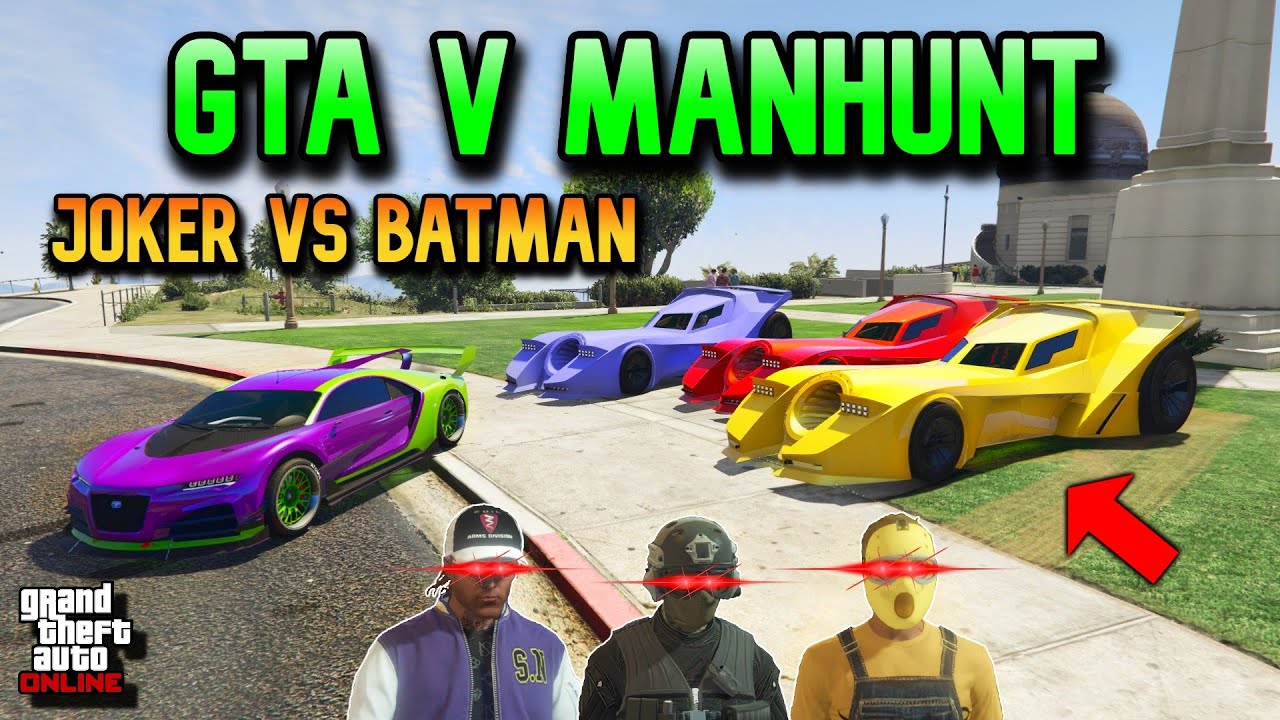 GTA V MANHUNT | JOKER VS BATMAN