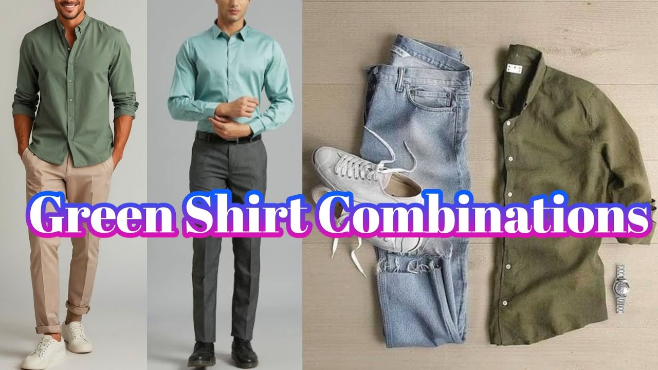 Green Shirt Combination Pants Ideas For Men || Best Pant Shirt Combination Ideas || Look Stylish
