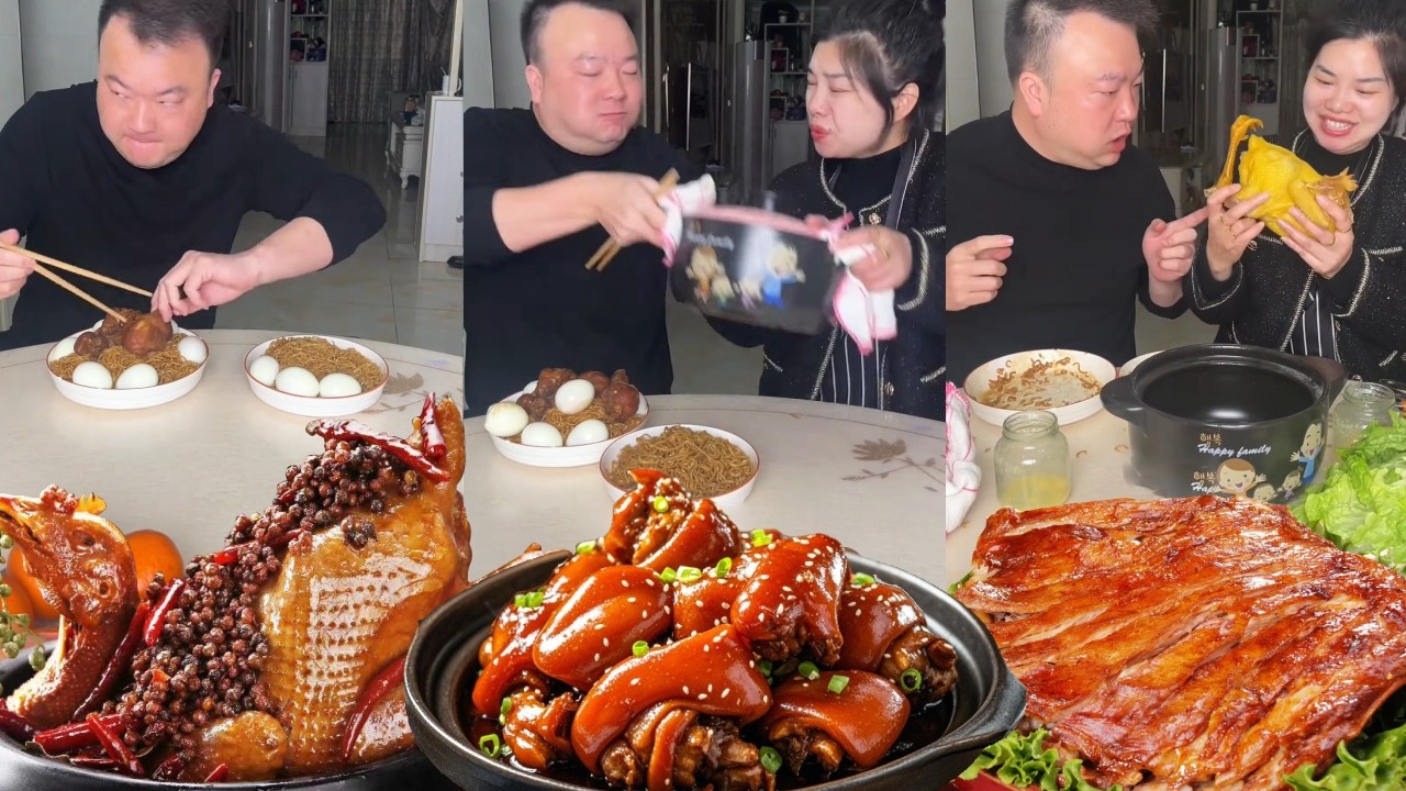 The selfish husband thought he was getting braised pork, but he was actually just going hungry.