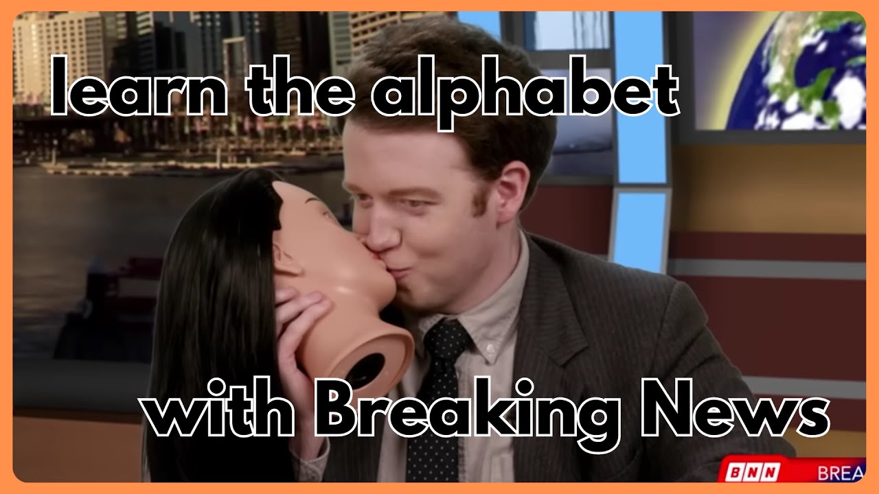 learn the alphabet with dropout's breaking news
