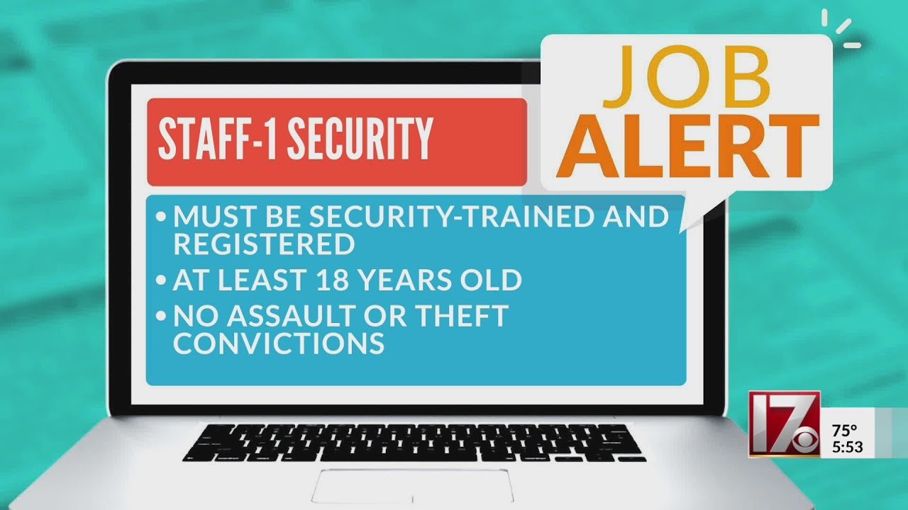 Staff-1 Event Services in Durham looking for part time security