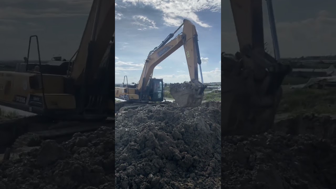 Test water flow 🌊 #drainageworks #construction #excavator