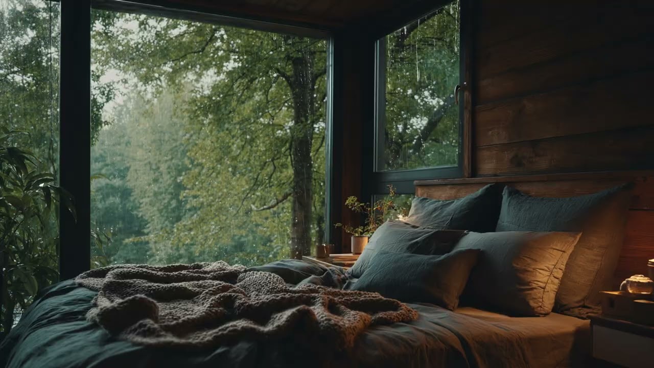Relaxing Rain Sounds for Sleeping, Studying, Focus and Calm Night Background Noise