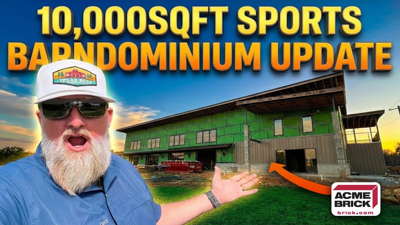 10,000sqft Sports Barndominium Update | Texas Best Construction