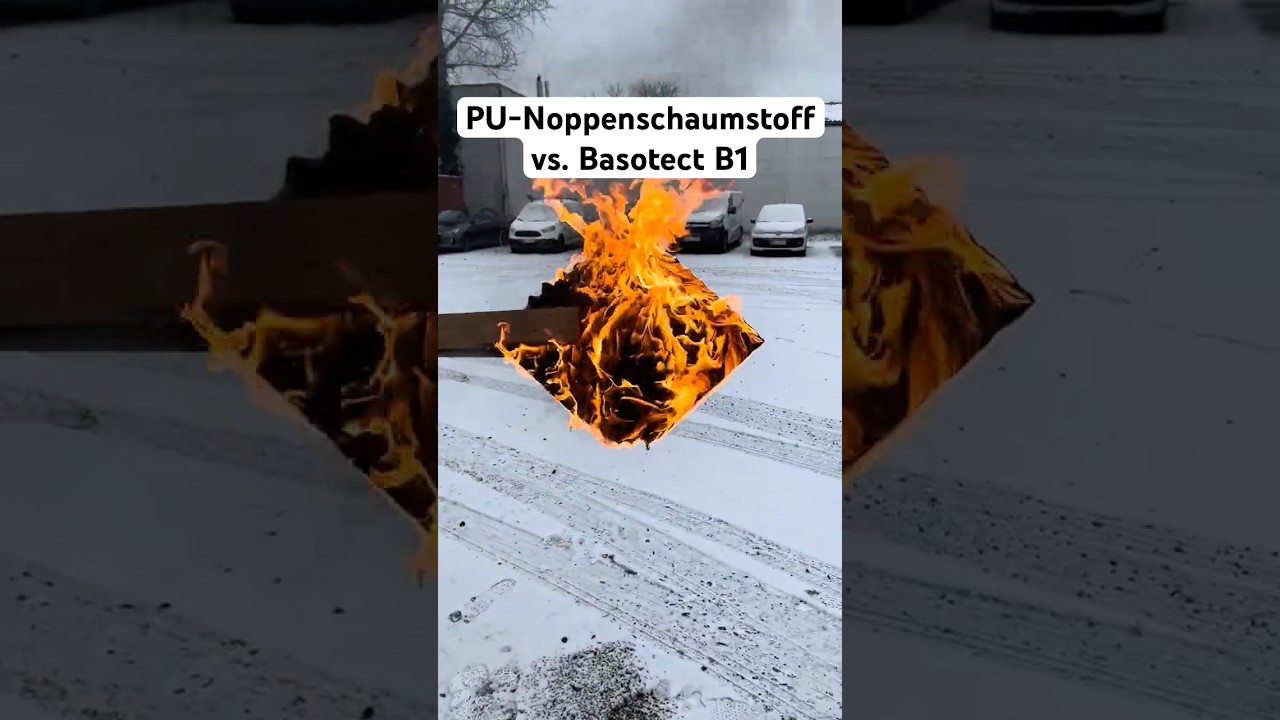 PU-Noppenschaumstoff vs. Basotect B1- Akustik oder Brandrisiko?