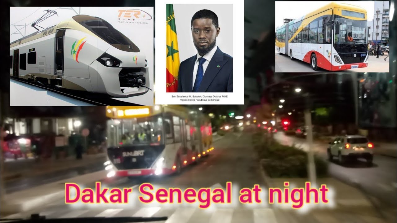 The Most advanced city in west africa at night dakar senegal 🇸🇳