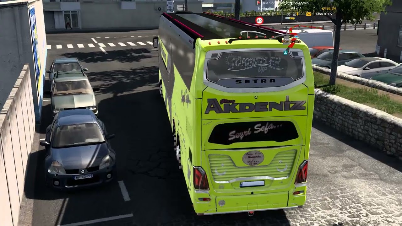 Euro Truck Simulator 2 Bus trip to Orleans with SETRA S 531DT