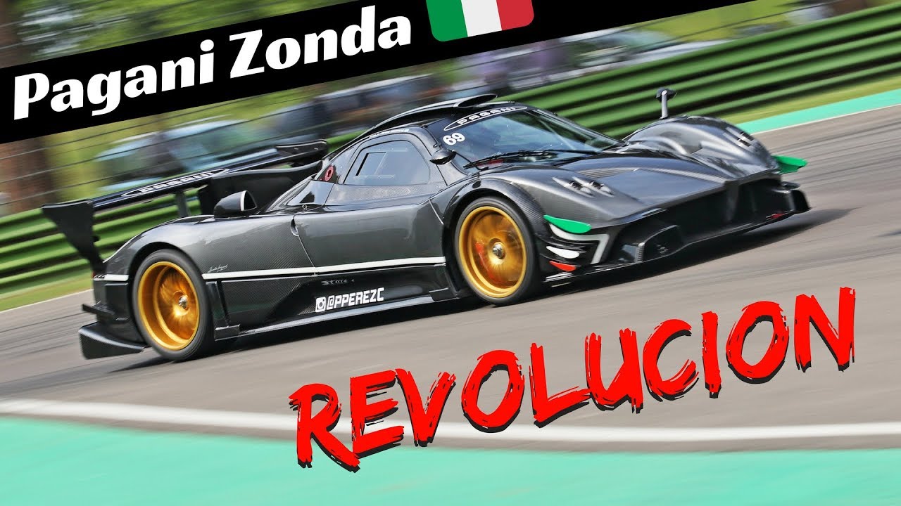 Pagani Zonda Revoluciòn, 800hp V12 Engine Sound at its best!!! - Imola Recetrack 2018