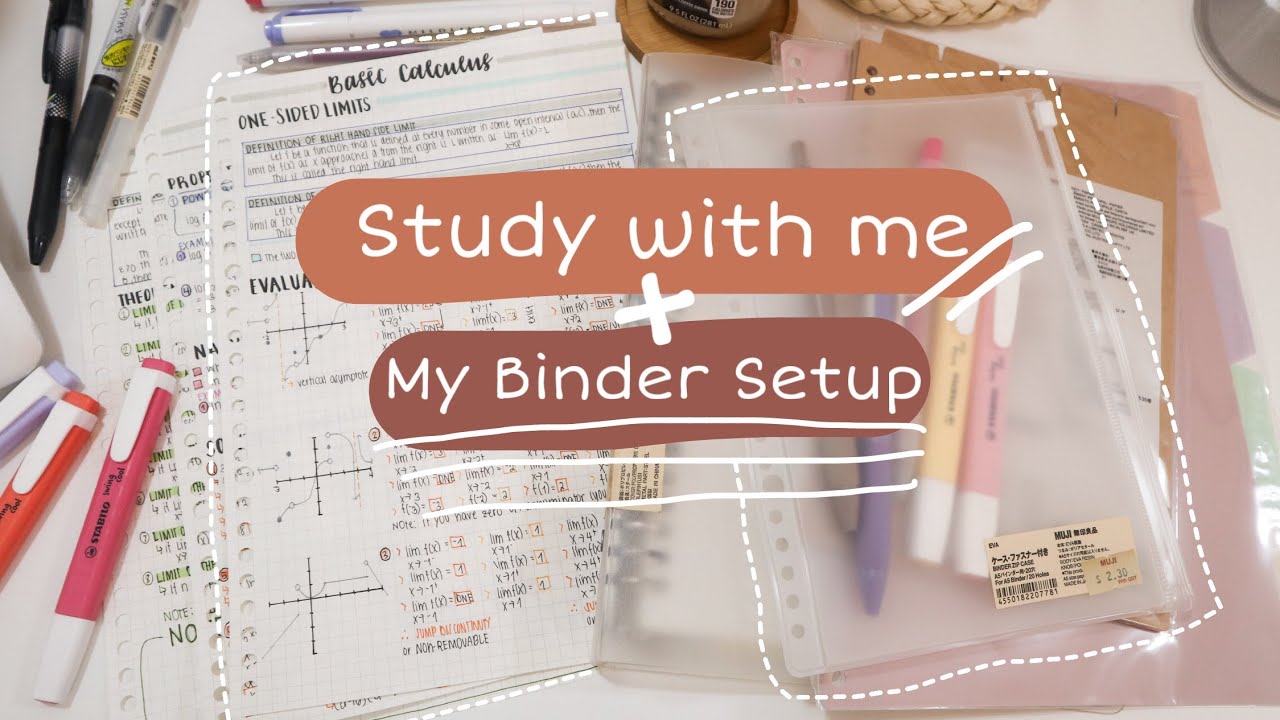 study vlog 📚// Preparing for online classes + My binder setup
