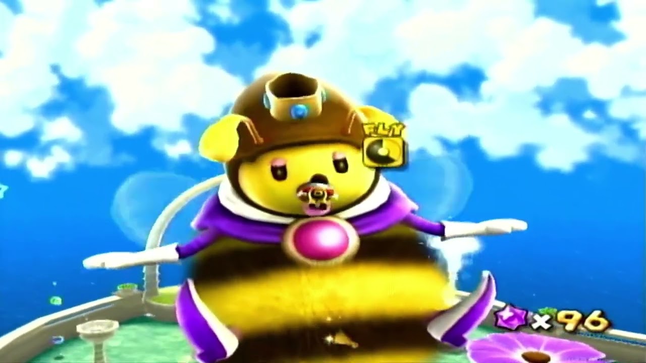 Super Mario Galaxy Wii (Episode 5)- Bee Mario Takes Flight (Honeyhive Galaxy)