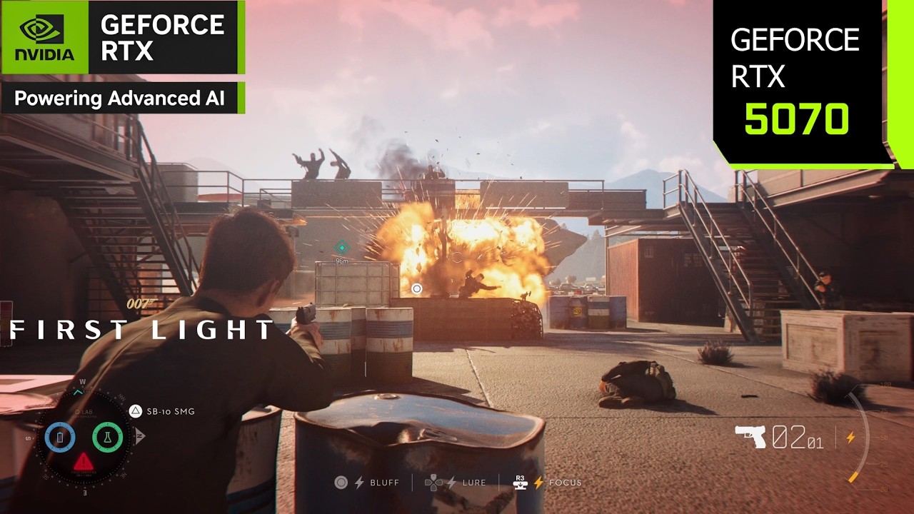 007 First Light | RTX 5070 4K, 1440p, 1080p DLSS 4.5 6X Multi Frame Generation | PC Performance