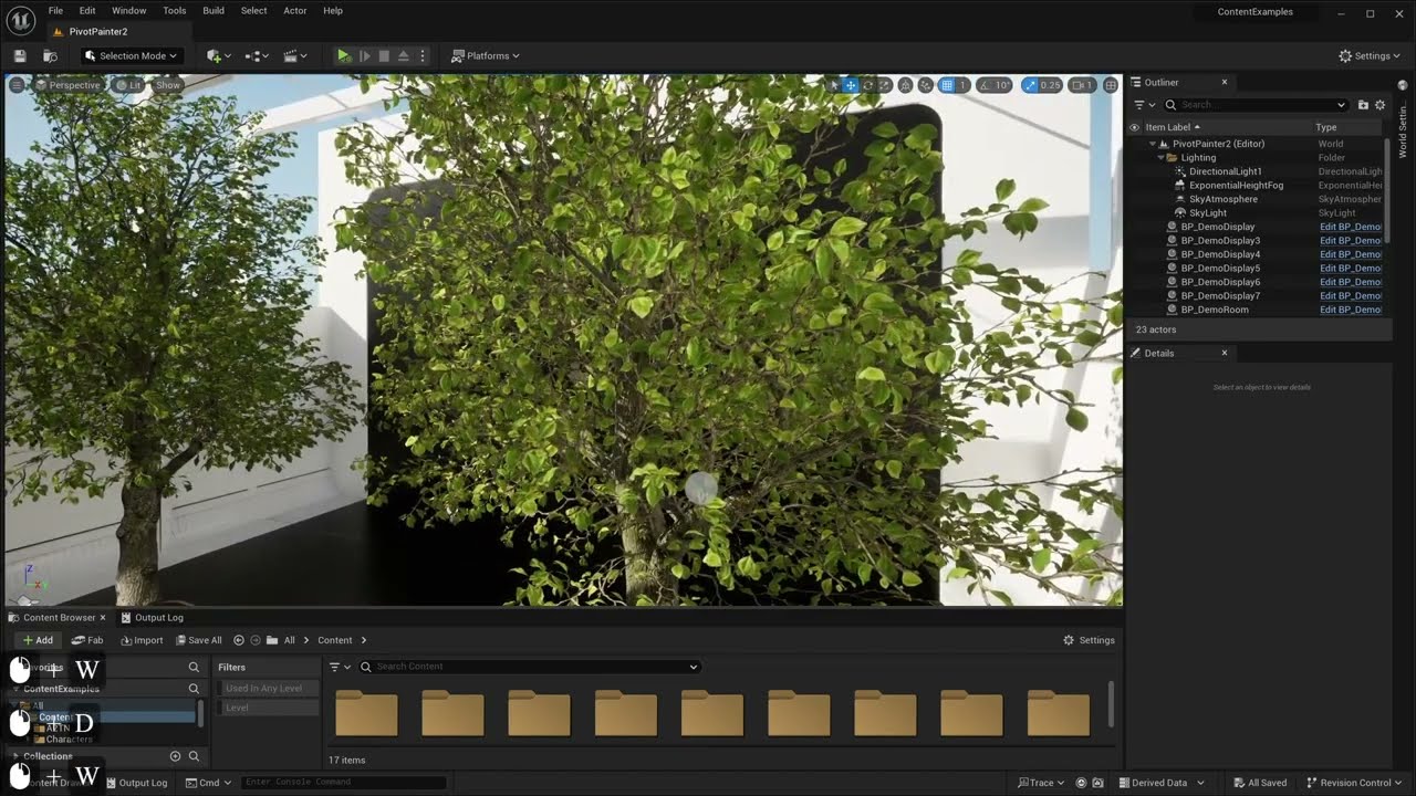 Animating a tree in UE5 (EVA v1.1)