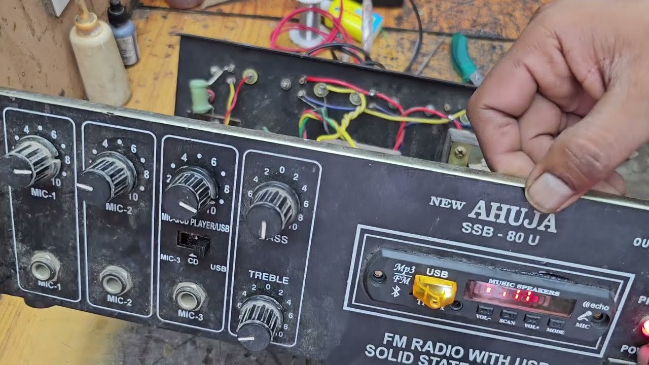 80 watt amplifier repair ll आवाज साफ क्यों नहीं आती 