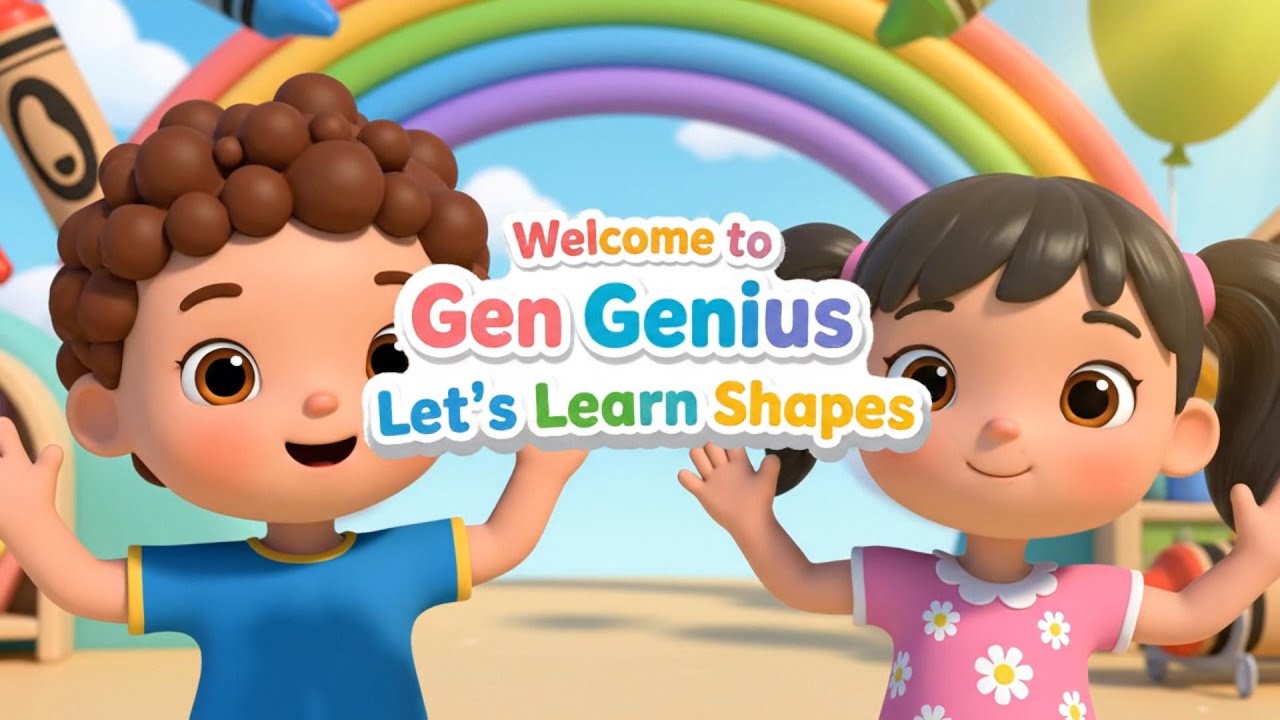 Learning Shapes Nursery rhyme | learning shapes for kids | 3D shapes song for kindergarten