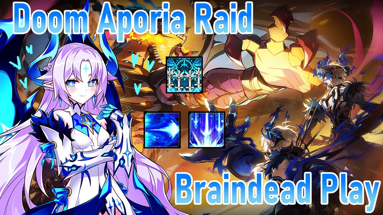 [Elsword INT/엘소드] Innocent Doom Aporia Raid 1-5 Braindead Skill Rotation