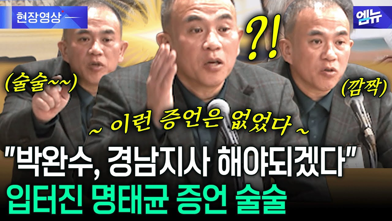 국정감사에서 입터진 명태균? 증언 술술~