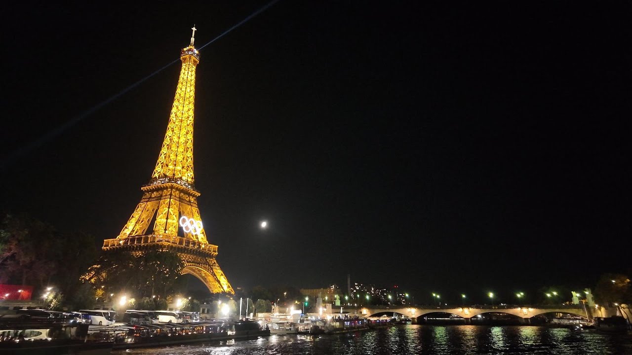 Bateaux Parisiens, Seine River Night Cruise 4K 巴黎塞纳河游船