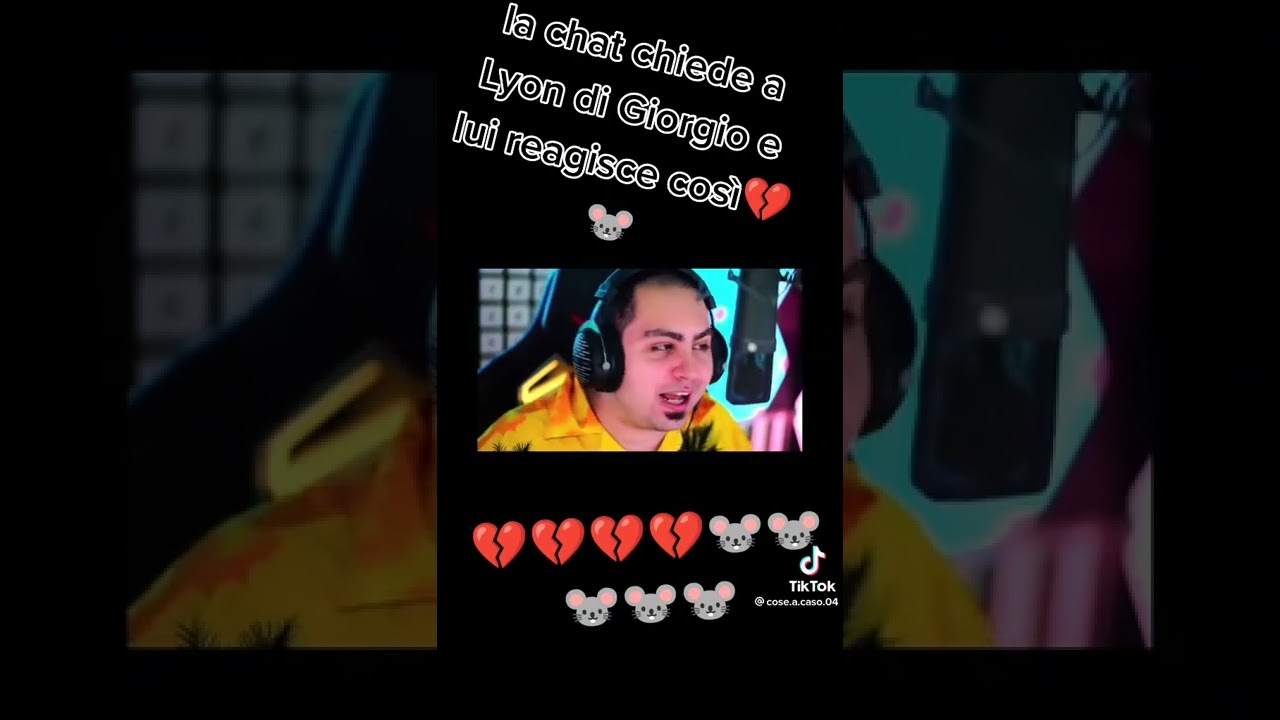 La chat chiede a Lyon di giorgio e lui reagisce cos&igrave; 🐭💔