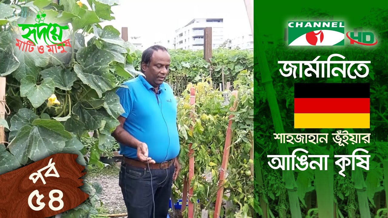 জার্মানিতে শাহজাহান ভূঁইয়ার আঙিনা কৃষি | পর্ব ৫৪ | Yard Farming | Shykh Seraj |Channel i|