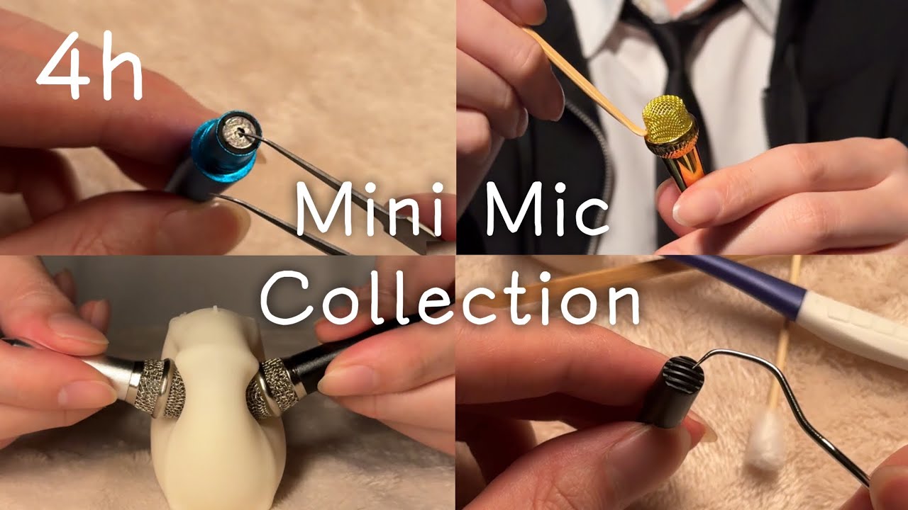 ASMR Mini Mic Trigger Collection for Those Who Can&rsquo;t Sleep 😴 4 Hours (No Talking)