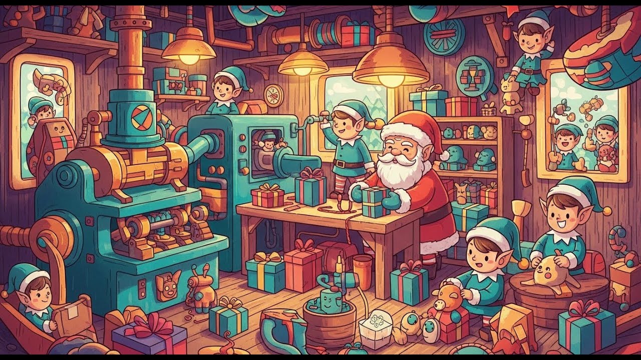I Spent a Day in a TINY Santa Factory Making MINIATURE Toys
