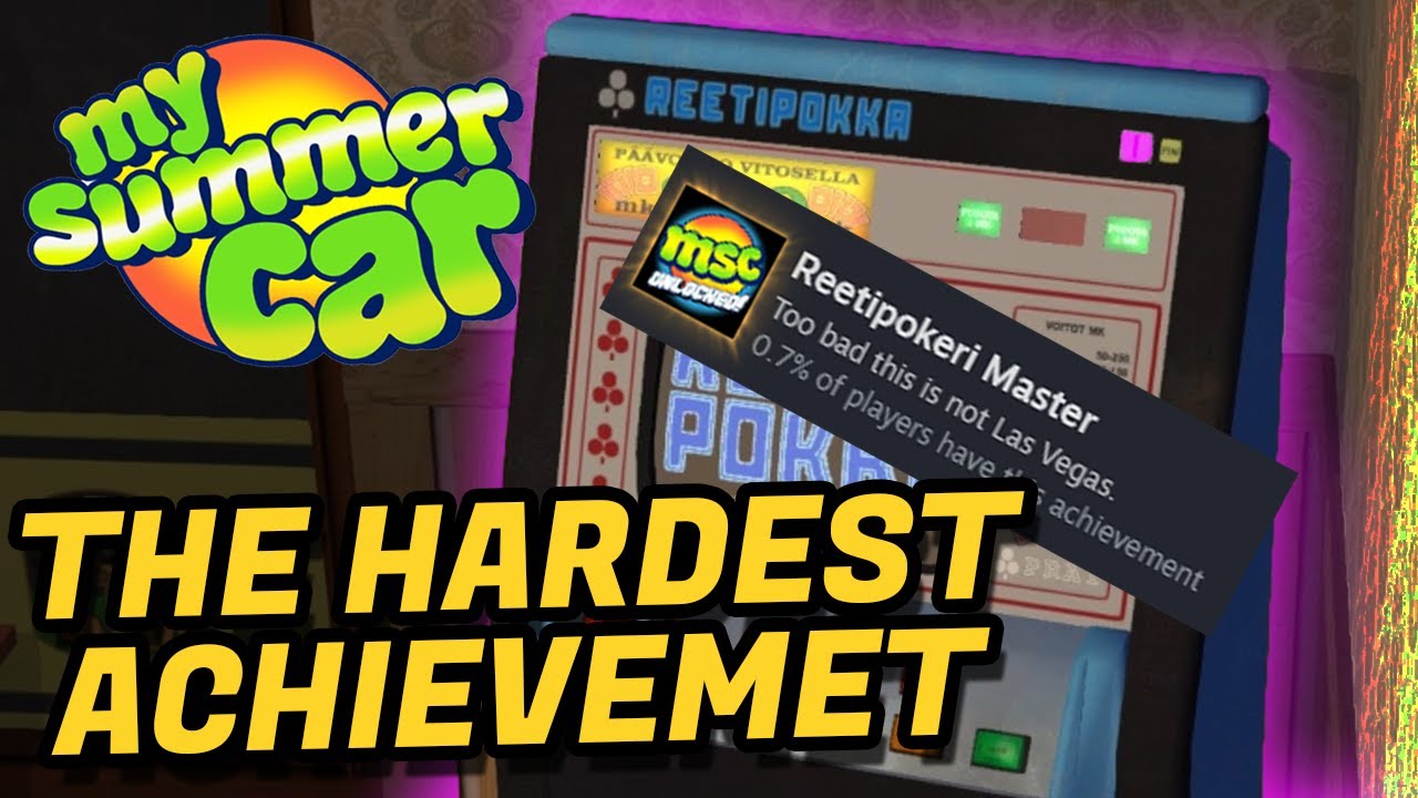Самое сложное достижение, которое можно получить в моей летней машине &mdash; Reetipokeri Master