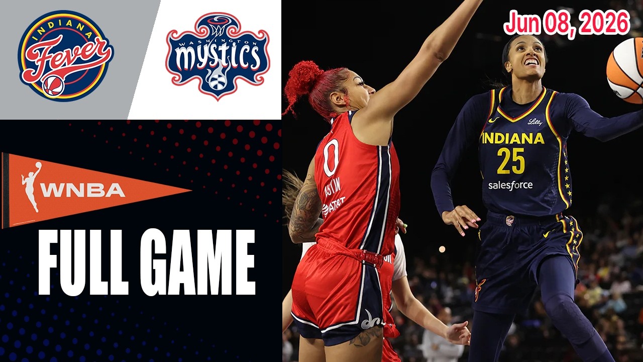 Indiana Fever &mdash; Washington Mystics | Полный обзор игры | 8 июня 2026 г. | WNBA Commissioner's Cup