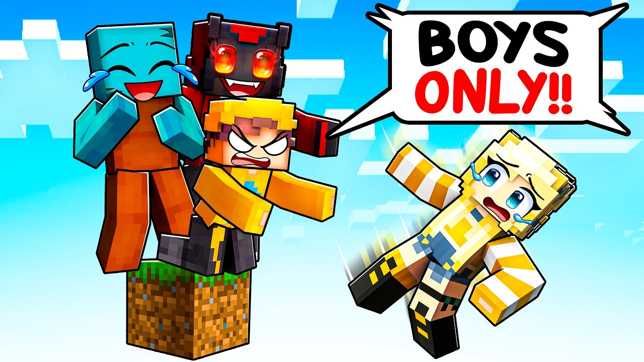 СЕСТРА MANGO присоединилась к нашему миру Minecraft ONE BLOCK!