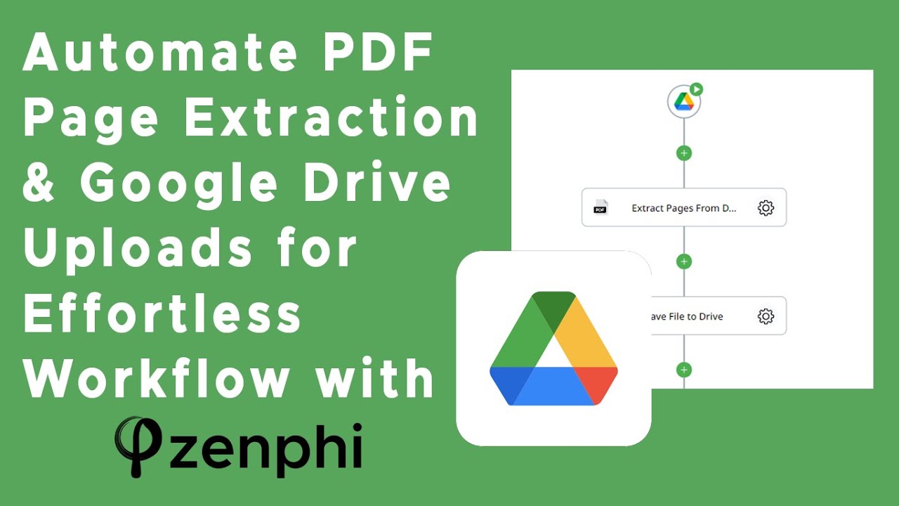 Streamline PDF Management: Automated Page Extraction & Google Drive Upload Tutorial