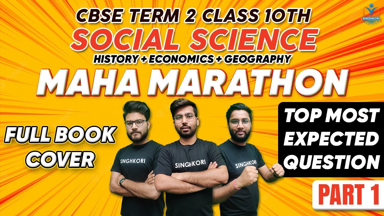 Term 2 Social Science Class 10th | 🔥SOCIAL SCIENCE MAHA-MARATHON🔥 | ⚡Full Book Cover⚡| CBSE 2021-22