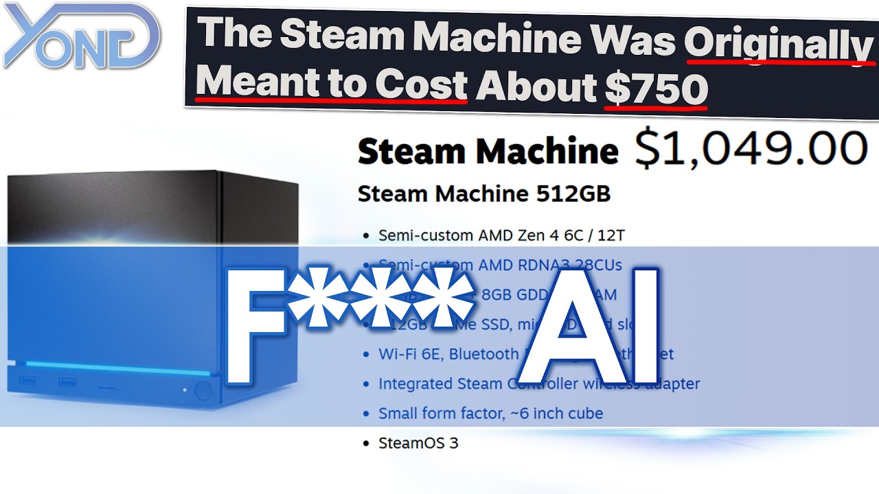 Вот как ИИ всё испортил для Steam Machine
