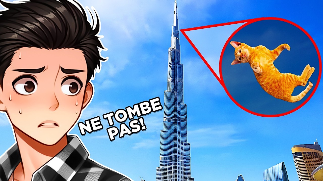 Mon chat est PRISONNIER en haut du plus GRAND immeuble du monde !