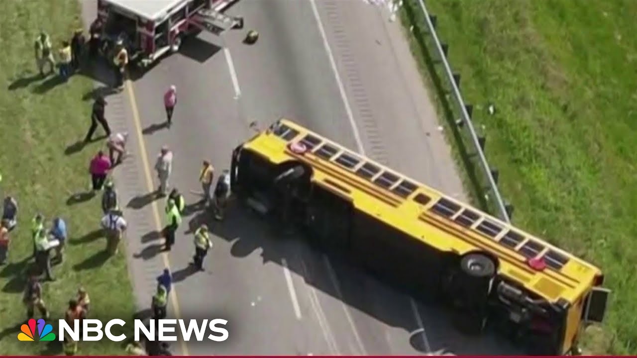 Deadly school bus rollover sends many to hospitals