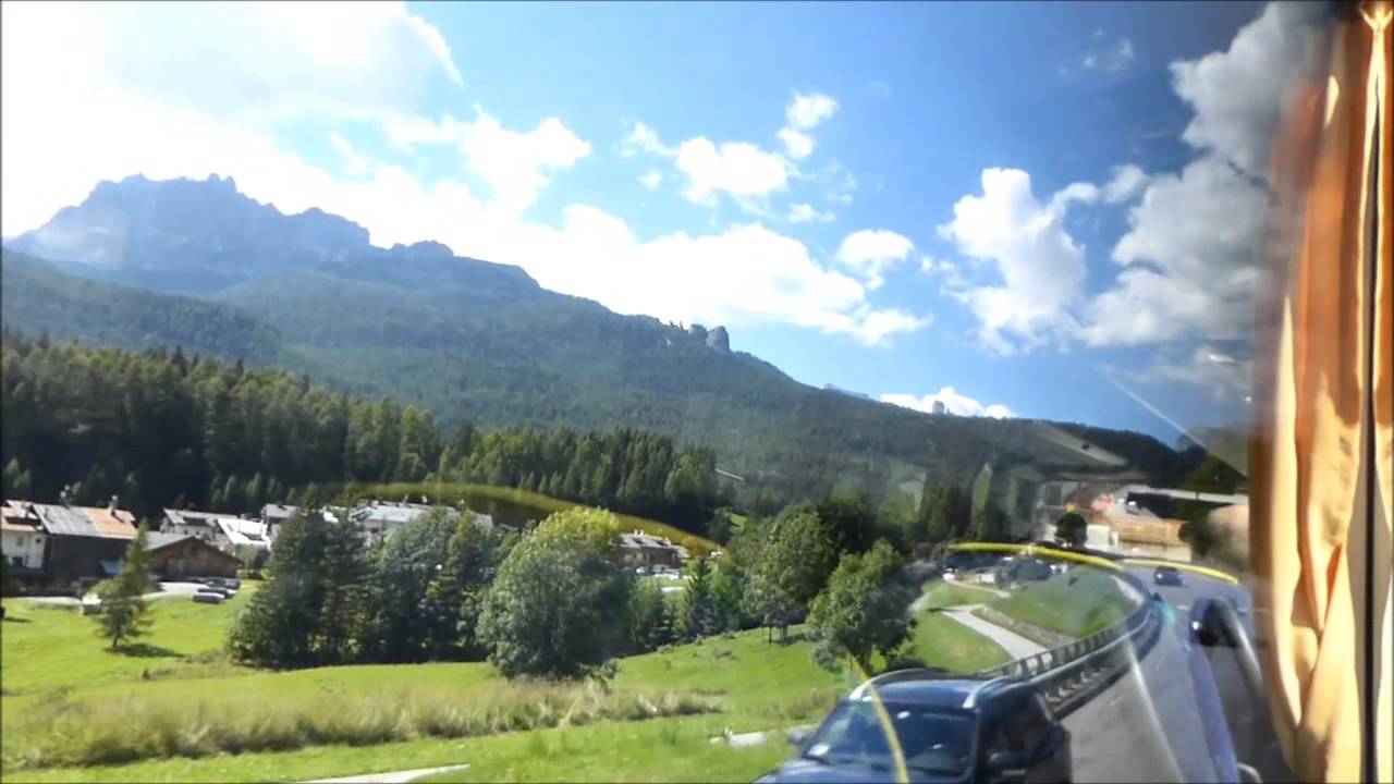 Bus ride from Venezia to Dolomiti