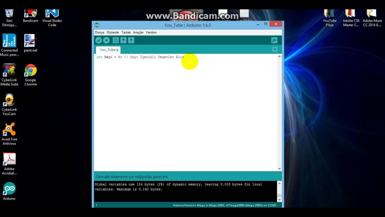 Arduino Ders1, Arduino Temel Giriş,  Arduino &Ouml;ğreniyorum, Programlamaya  giriş, Erkut Dogan