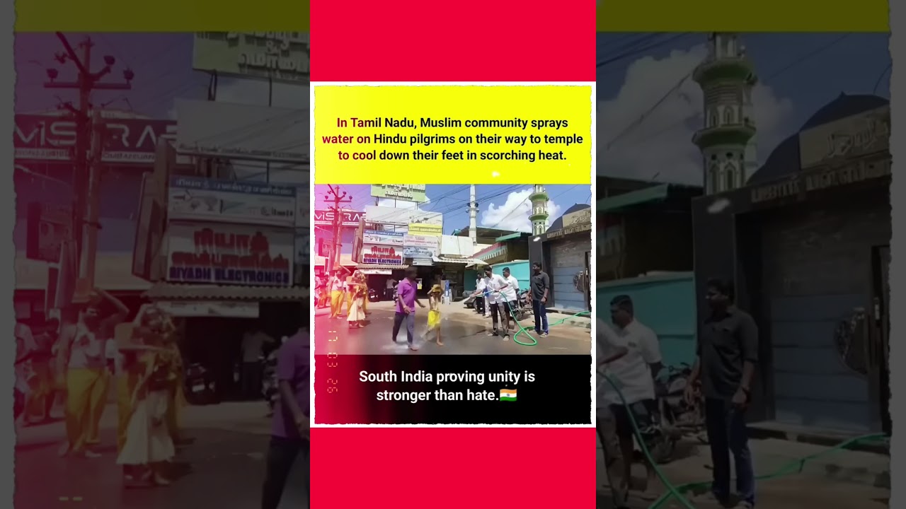 Unity Beyond Borders: When Humanity Sprays Hope on Scorching Roads