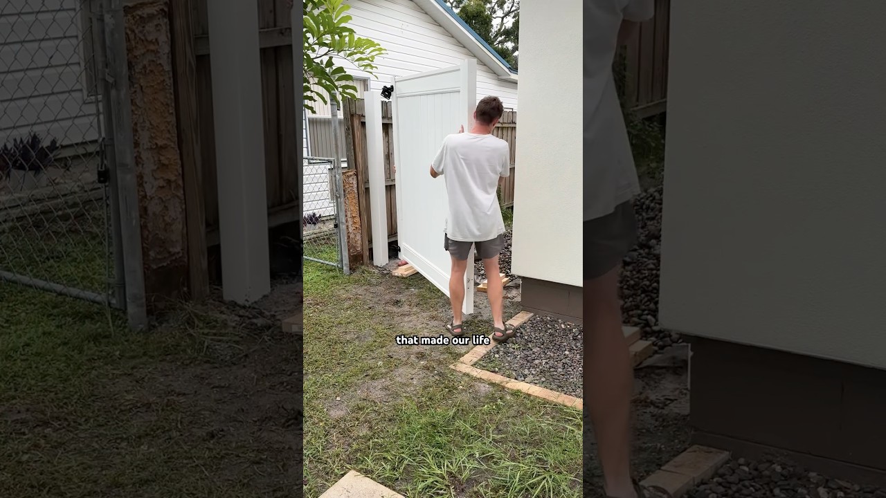 как мы сделали виниловые ворота для забора #VinylFence #DIYhome