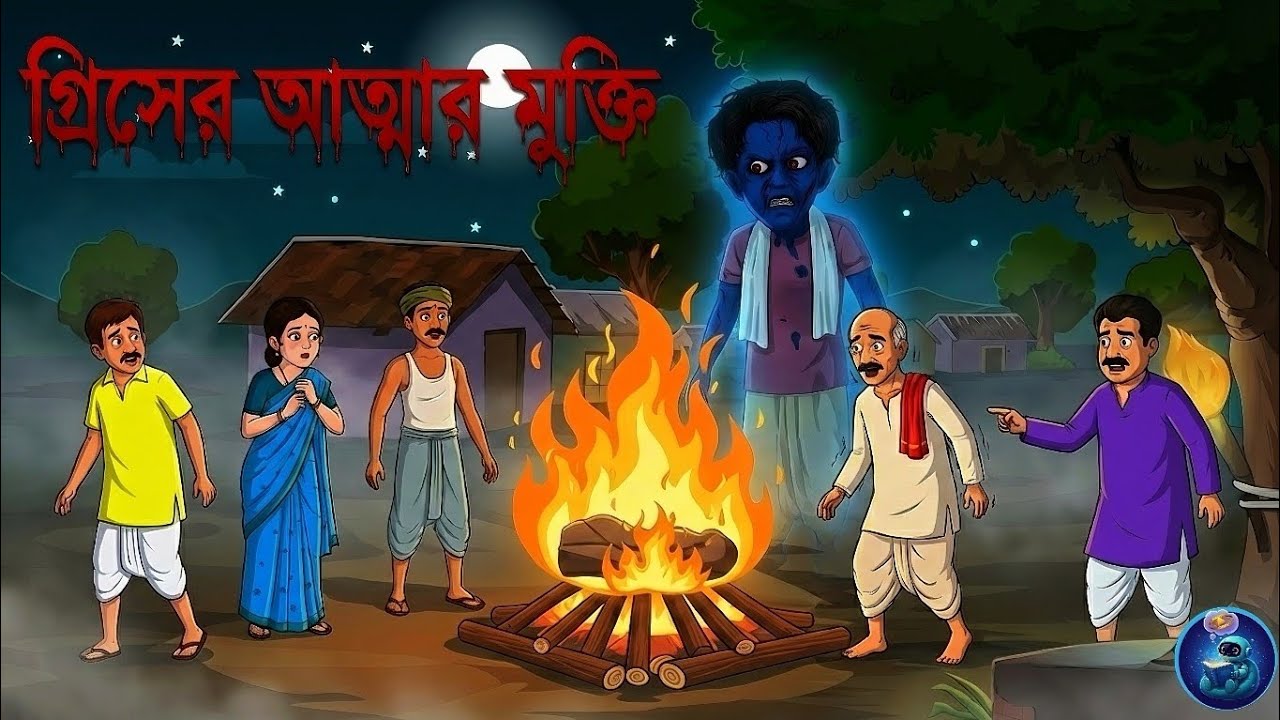 👻গিরিশের আত্মার মুক্তি |😱|The liberation of Girish’s soul | #horrorstories #cartoon #banglacartoon