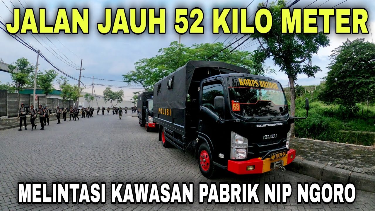 NGAWAL SISWA BRIMOB JALAN JAUH