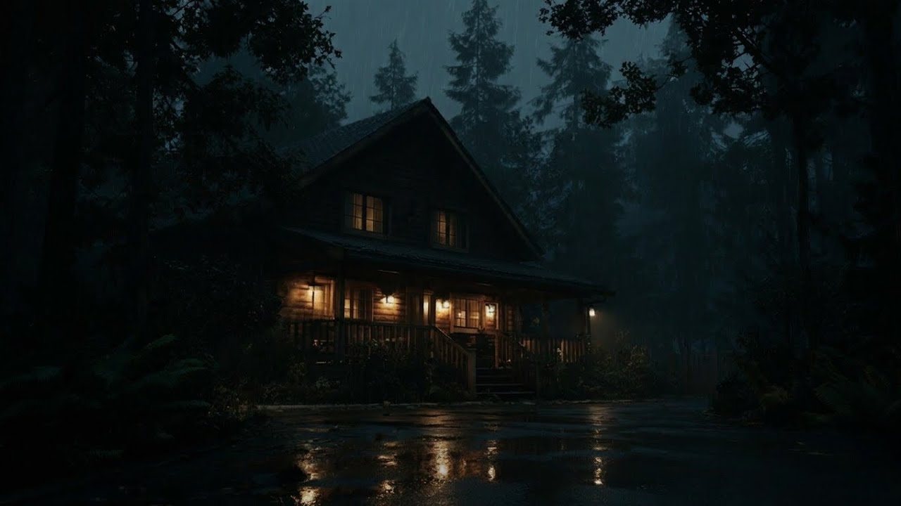 Heavy Rain at Night in the Forest – Fall Asleep Instantly with Forest Rain and Deep Peaceful Dreams