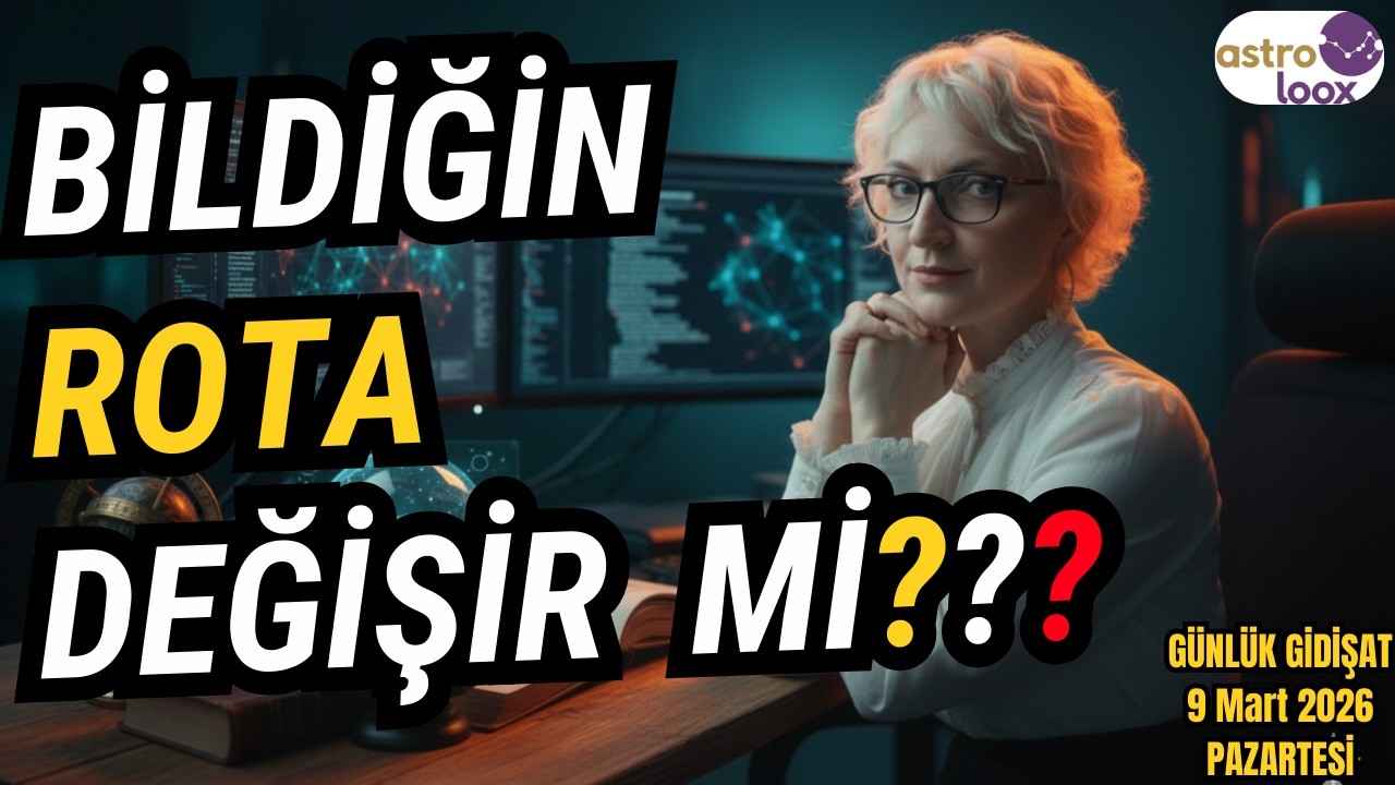 BİLDİĞİN ROTA DEĞİŞİR Mİ?9 Mart 2026  Pazartesi Günlük Astroloji Yorumu #astroloji #gündem #türkiye
