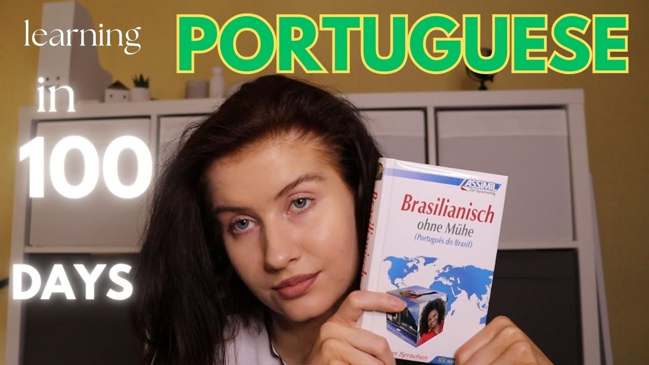 learning a LANGUAGE in 100 days (Portuguese) with only 1 BOOK | trying the ASSIMIL method